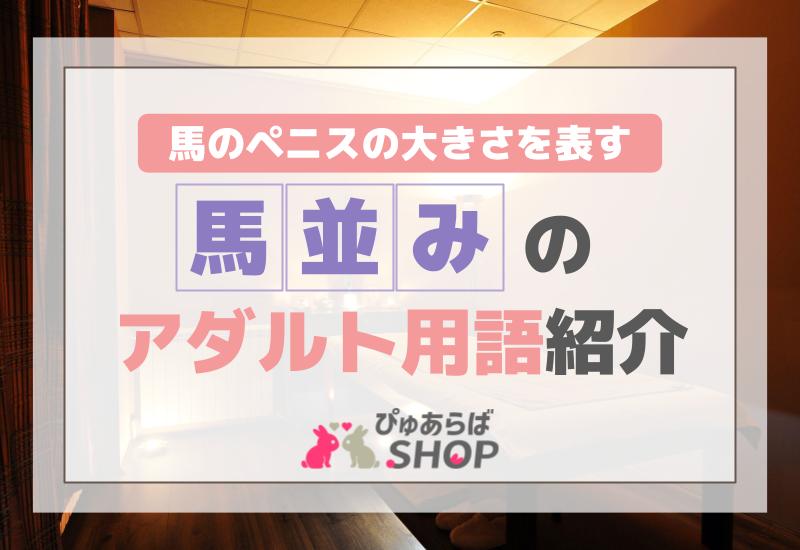 馬のペニスの大きさを表す「馬並み」のアダルト用語紹介