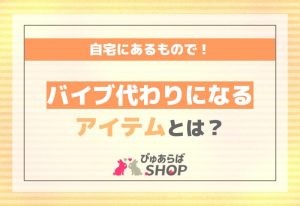 自宅にあるものでバイブ代わりになるアイテムとは？