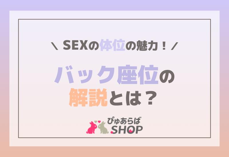 SEXの体位の魅力！バック座位の解説とは？